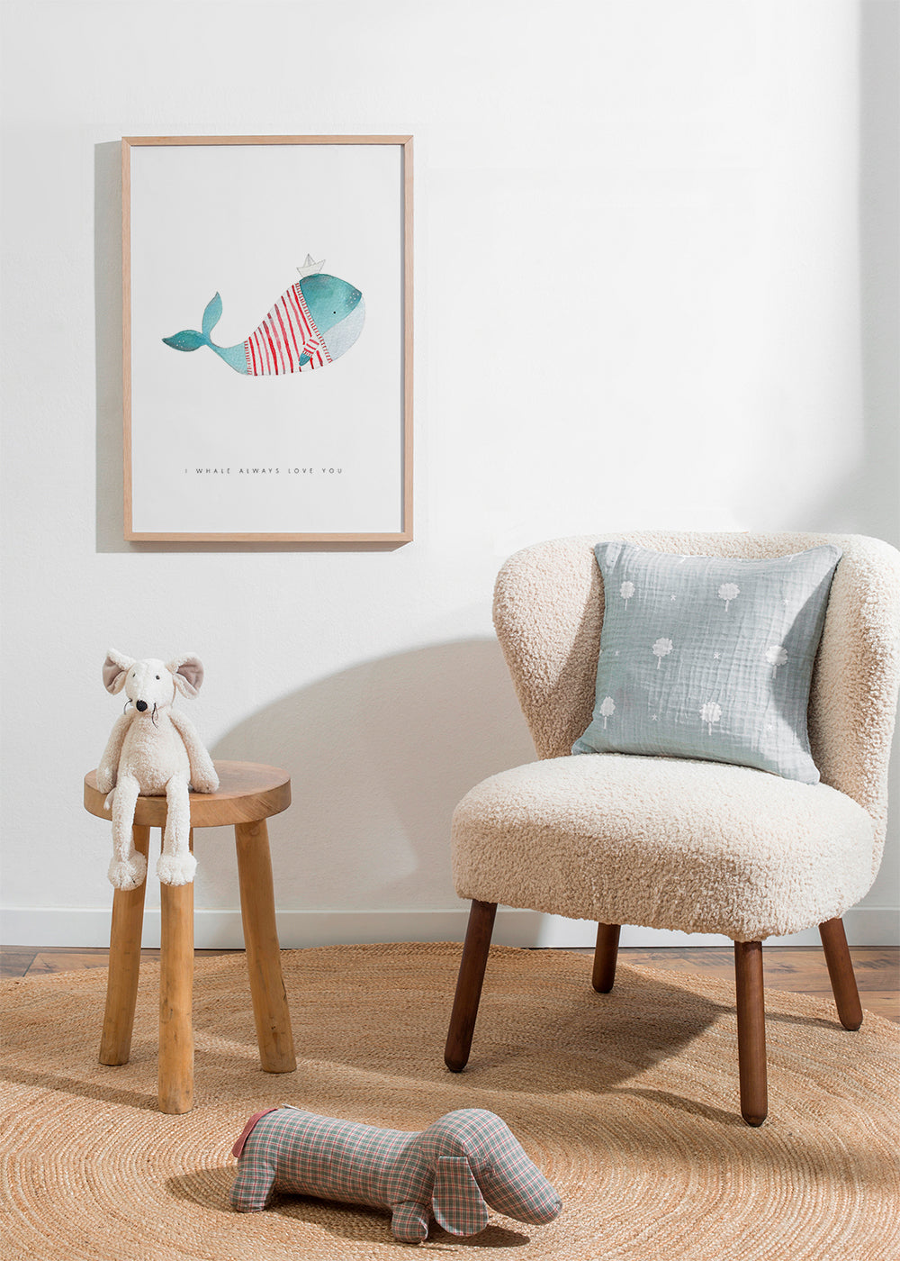 Barnposter val med pappersbåt