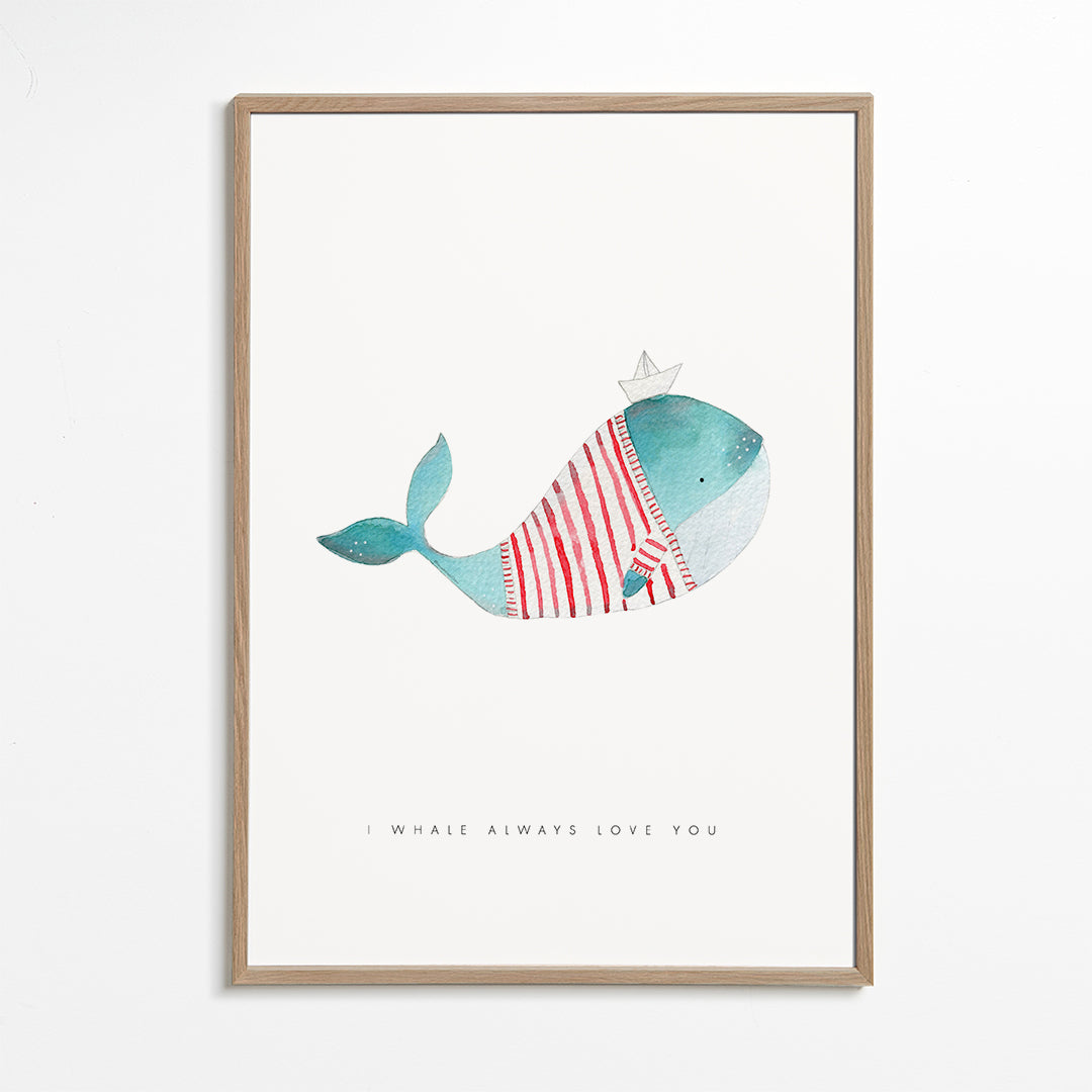 Barnposter val med pappersbåt