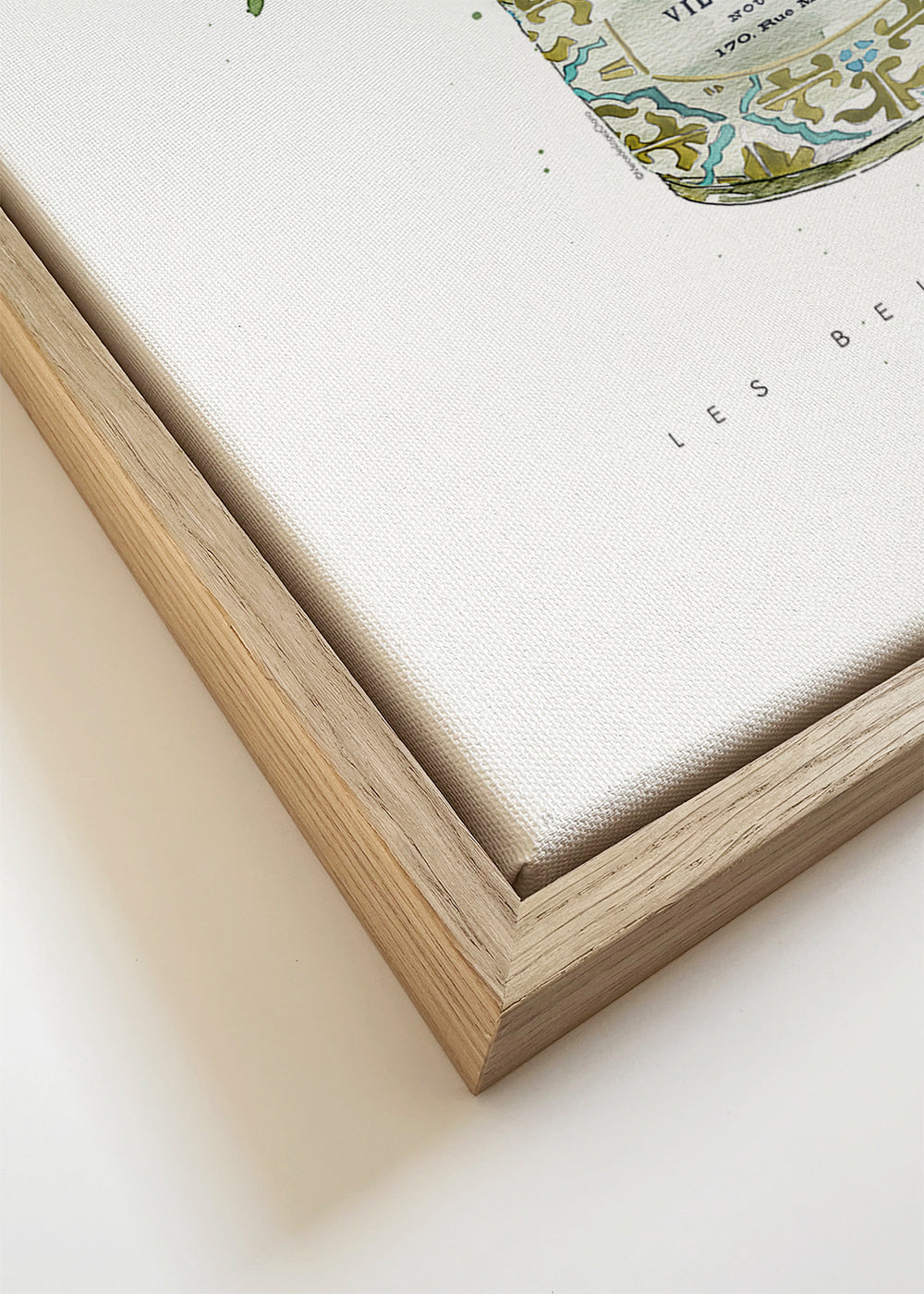Botanisk poster vita tulpaner i vintageburk