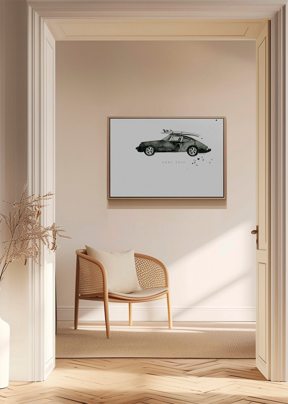 Sportkonst: Porsche med surfbrädor
