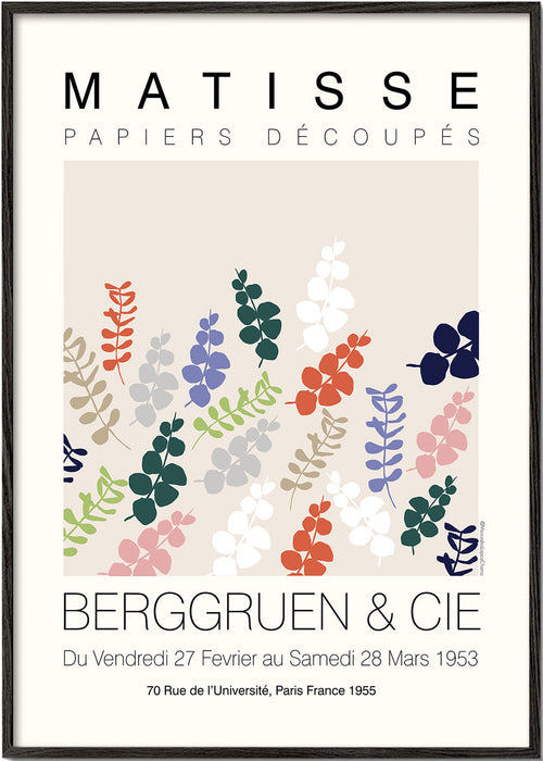 Botanisk poster Matisse utskurna blad