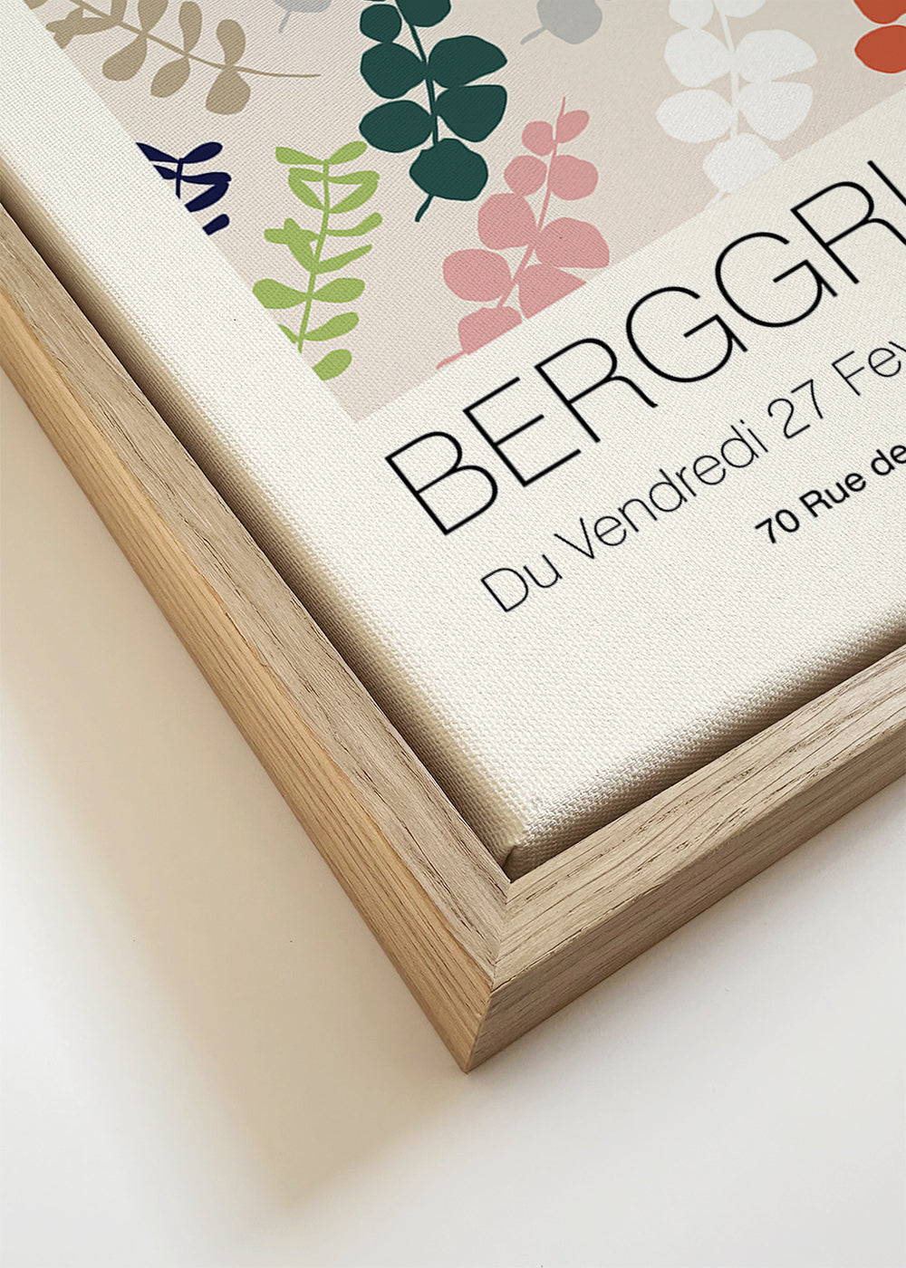 Botanisk poster Matisse utskurna blad