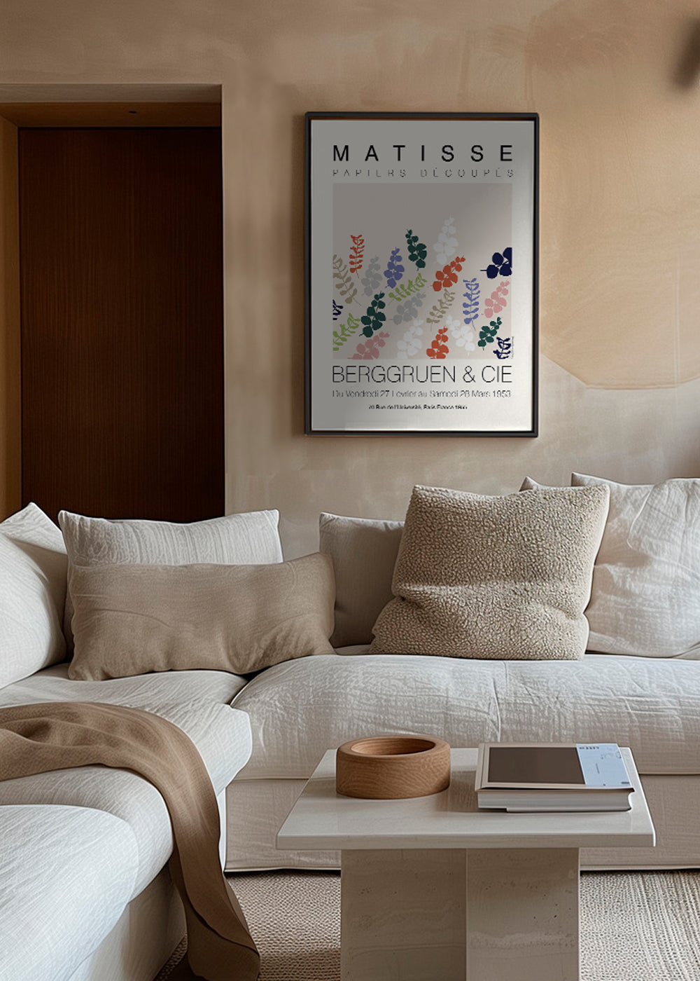 Botanisk poster Matisse utskurna blad