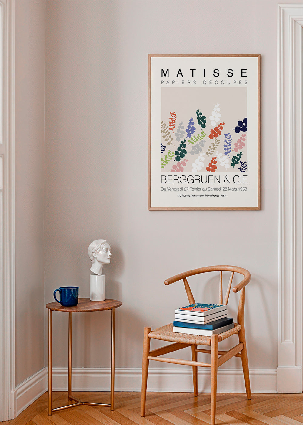 Botanisk poster Matisse utskurna blad