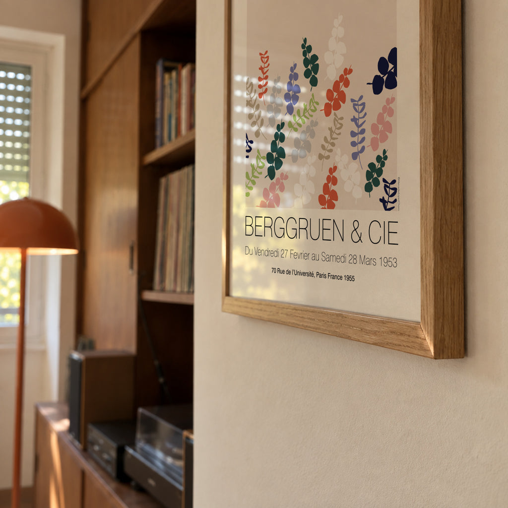 Matisse Multi Clrd Leaves - Framed poster detail