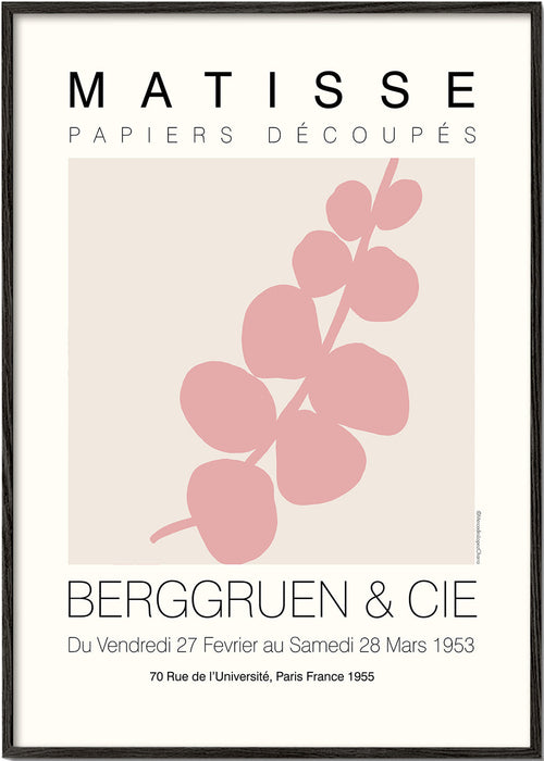 Botanisk poster rosa blad
