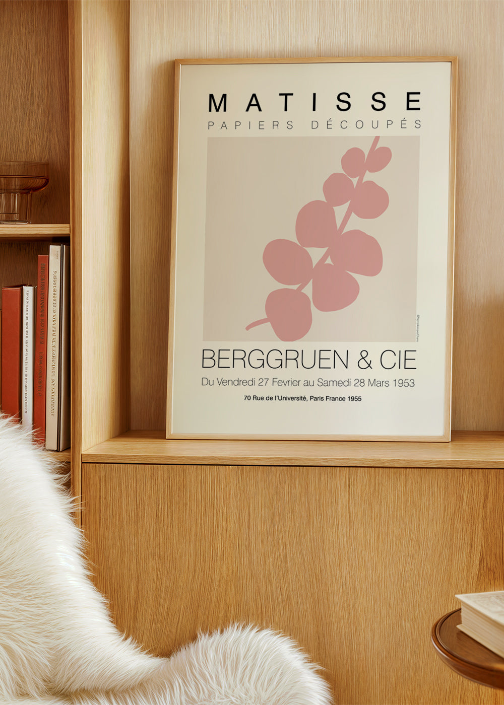 Botanisk poster rosa blad
