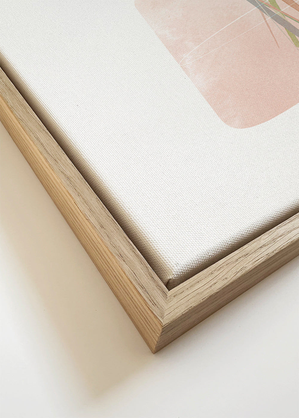 Botanisk poster med bukett i rosa vas