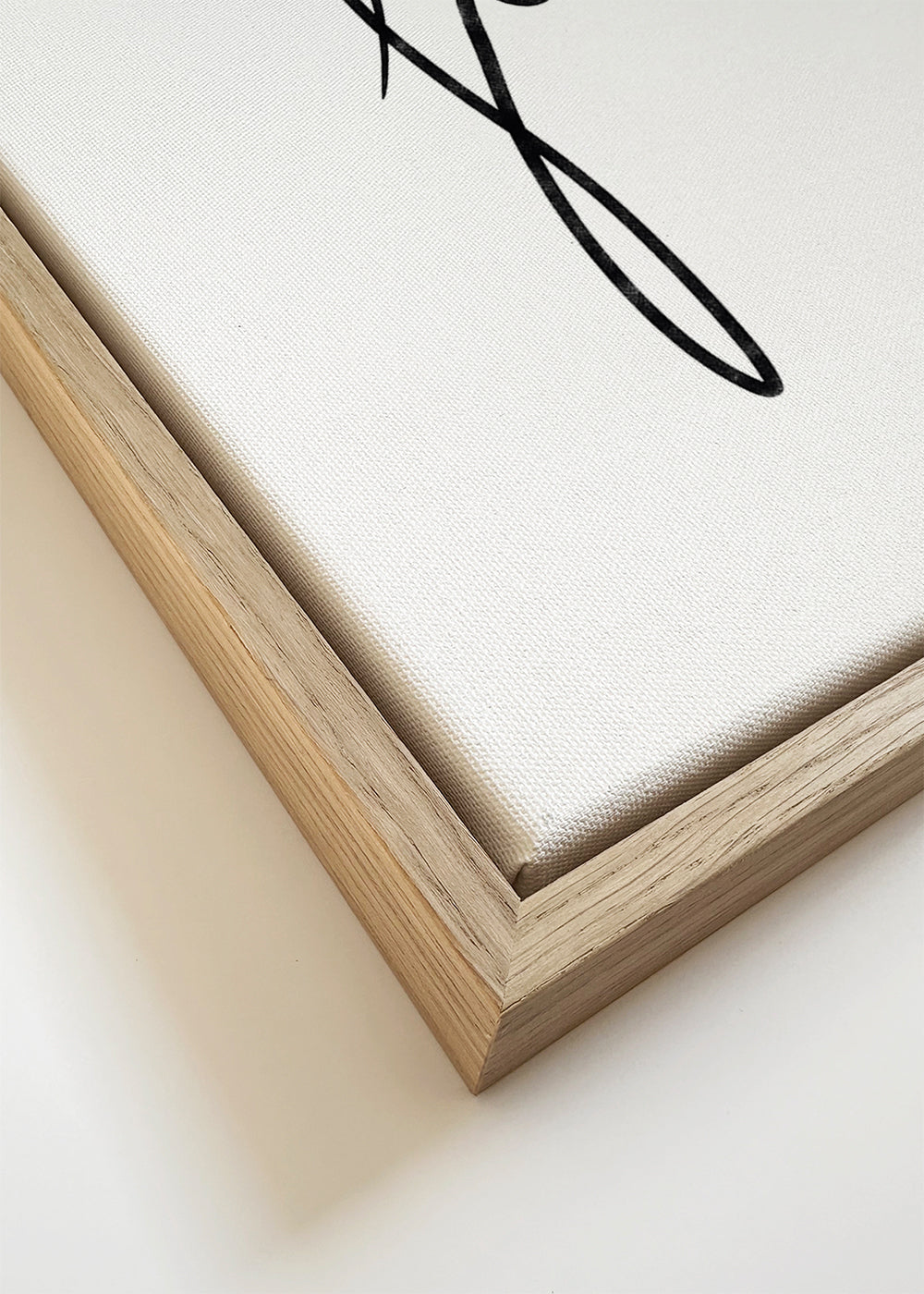 Svartvit typografisk poster "Home is a feeling"