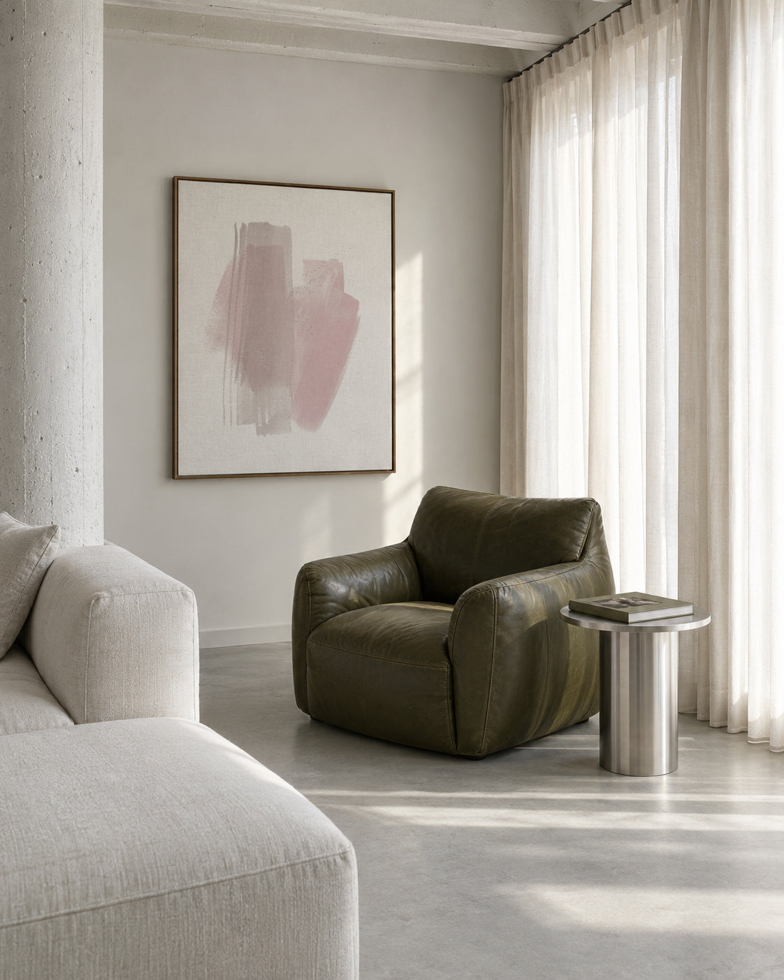 Stroke Madrid - Framed canvas in an interior