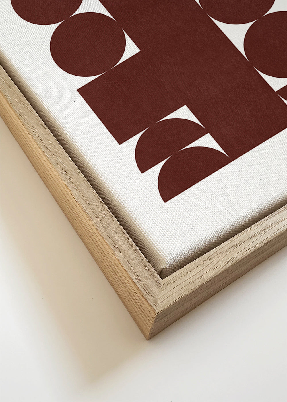 Geometrisk poster retro brun