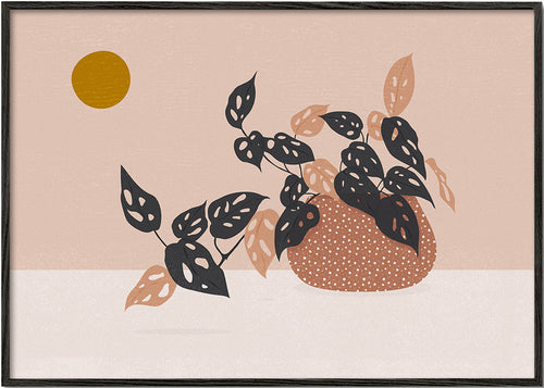 Botanisk poster med krukväxt