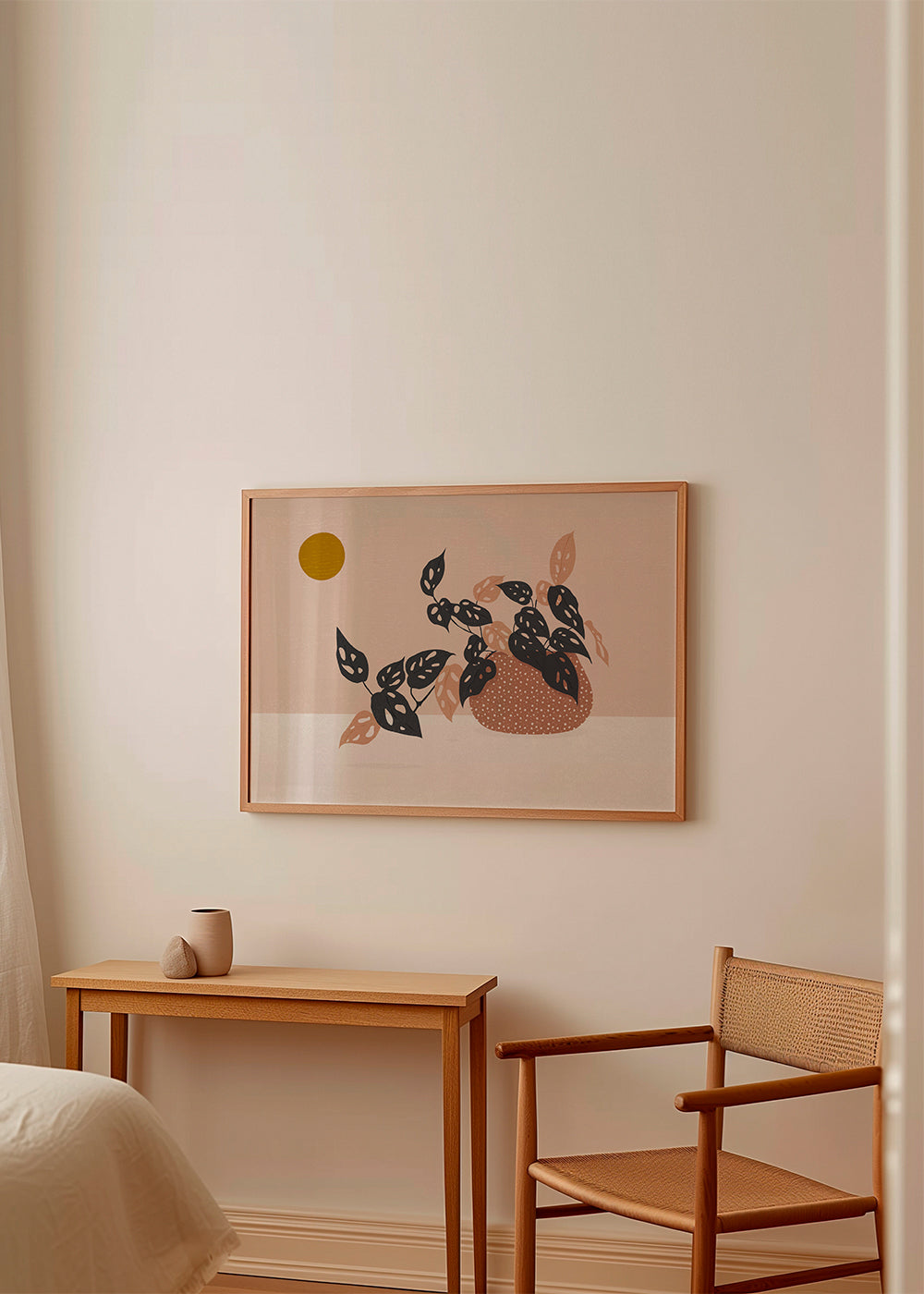 Botanisk poster med krukväxt