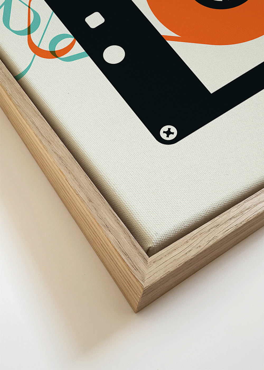 Vintage affisch Mixtape kassett illustration