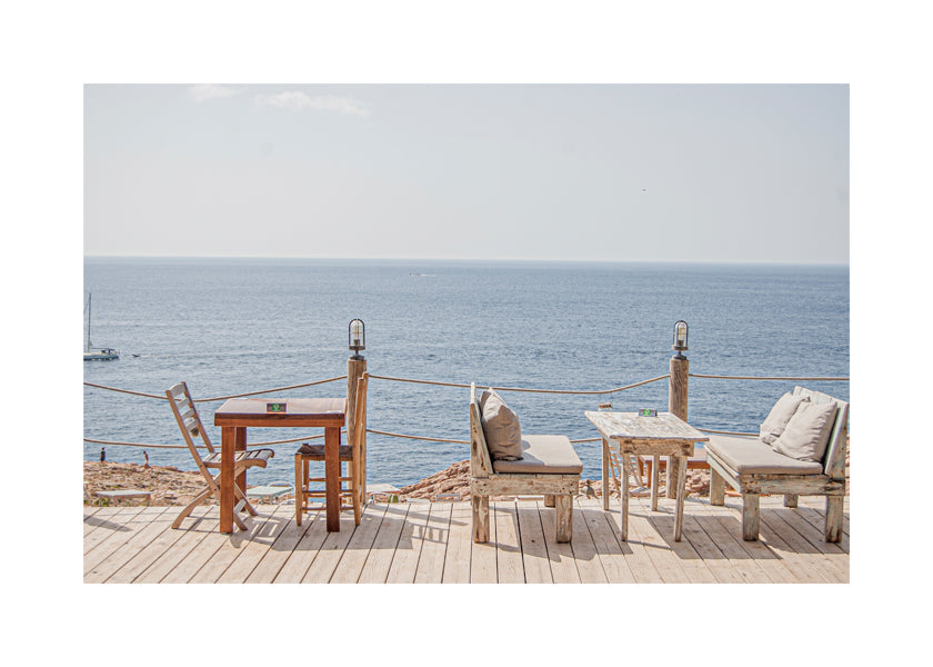 Landskapskonst: terrass vid havet