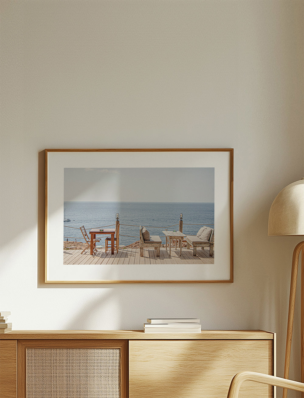 Landskapskonst: terrass vid havet