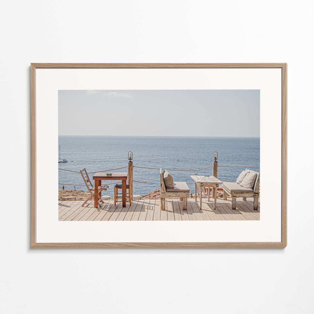 Landskapskonst: terrass vid havet