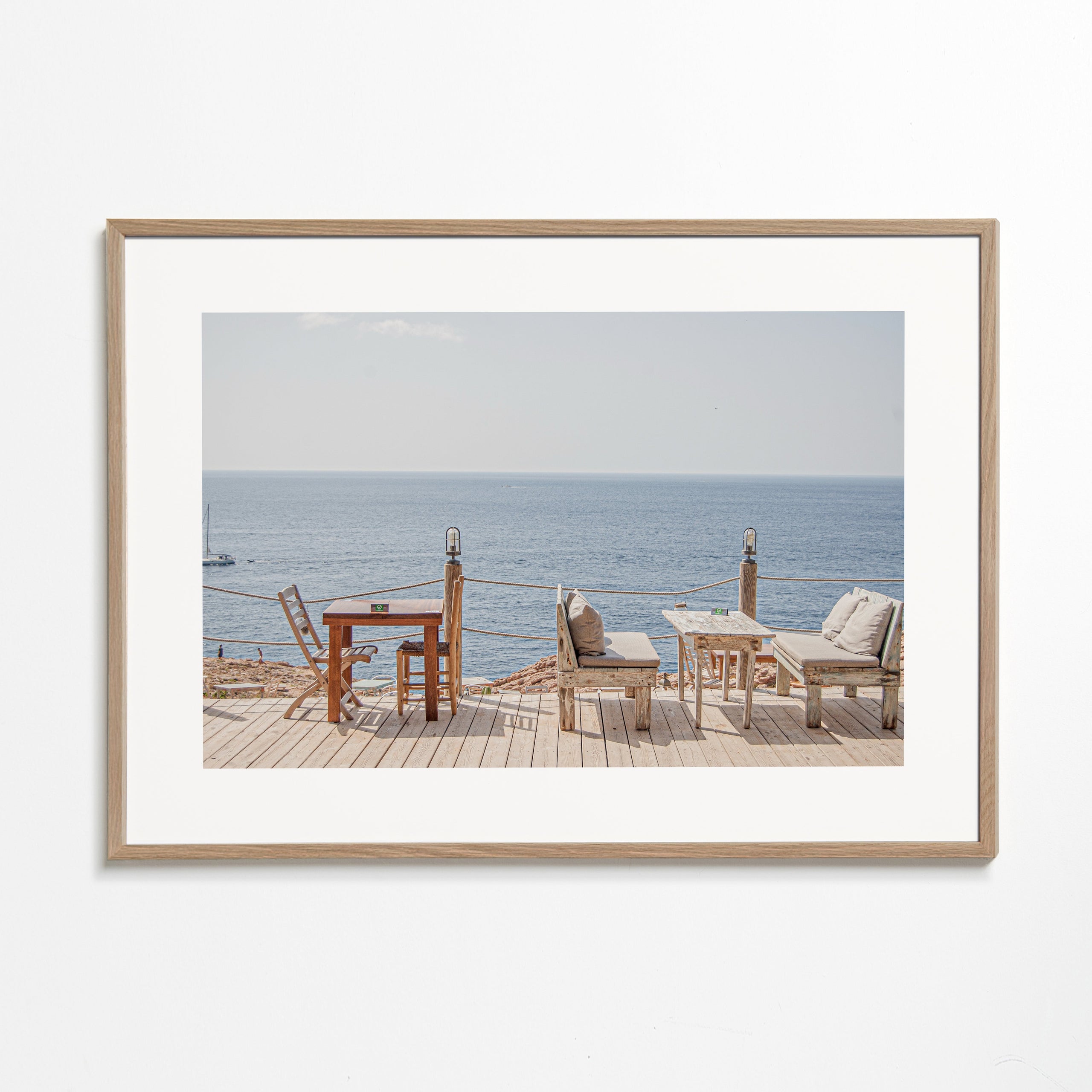 Landskapskonst: terrass vid havet