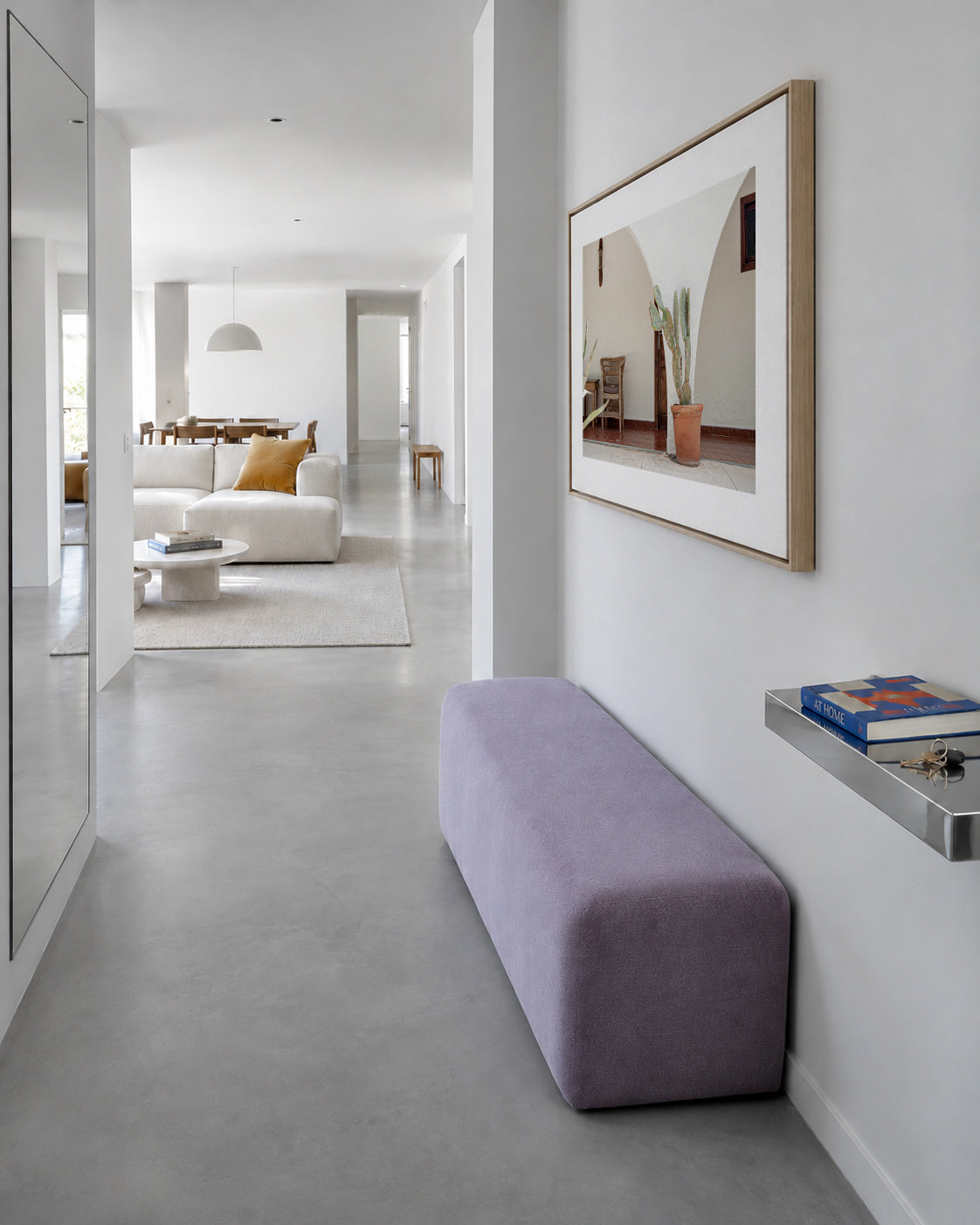 Ibiza IX - Framed canvas in an interior