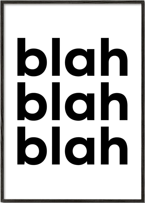 Illustration med fet upprepad text