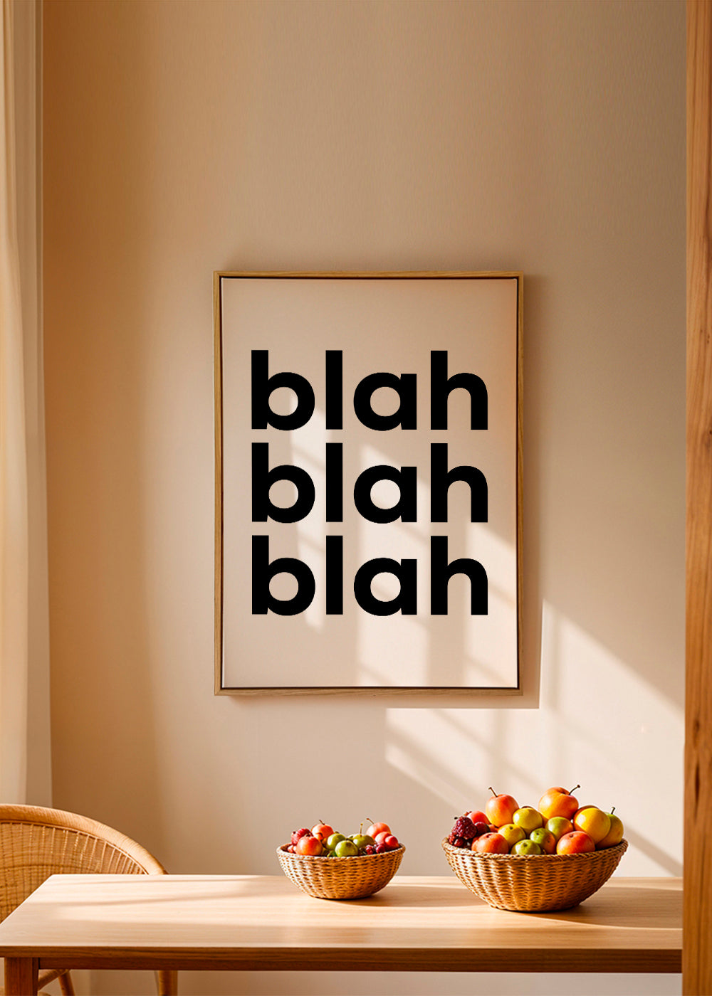 Illustration med fet upprepad text