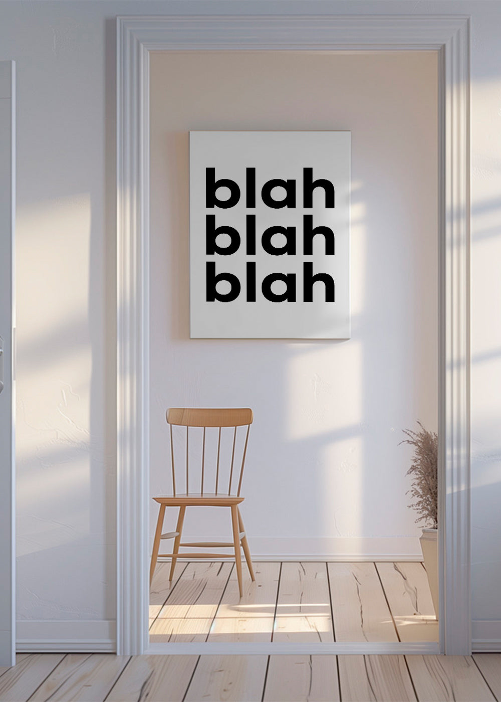 Illustration med fet upprepad text