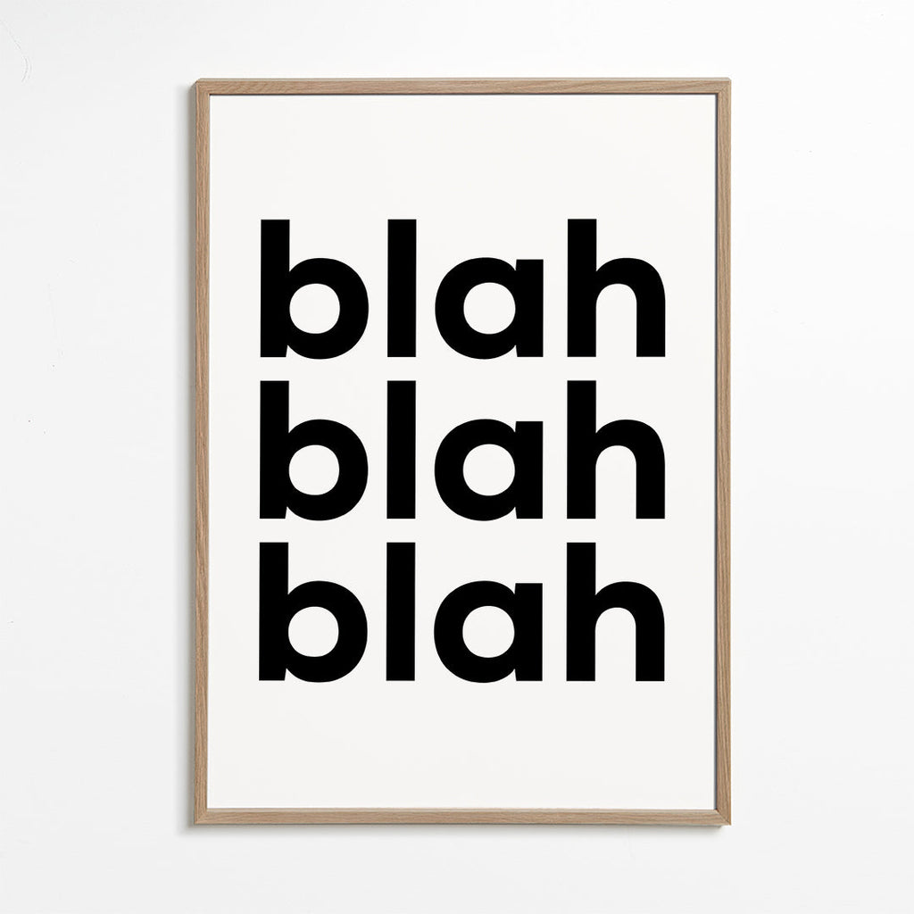 Illustration med fet upprepad text