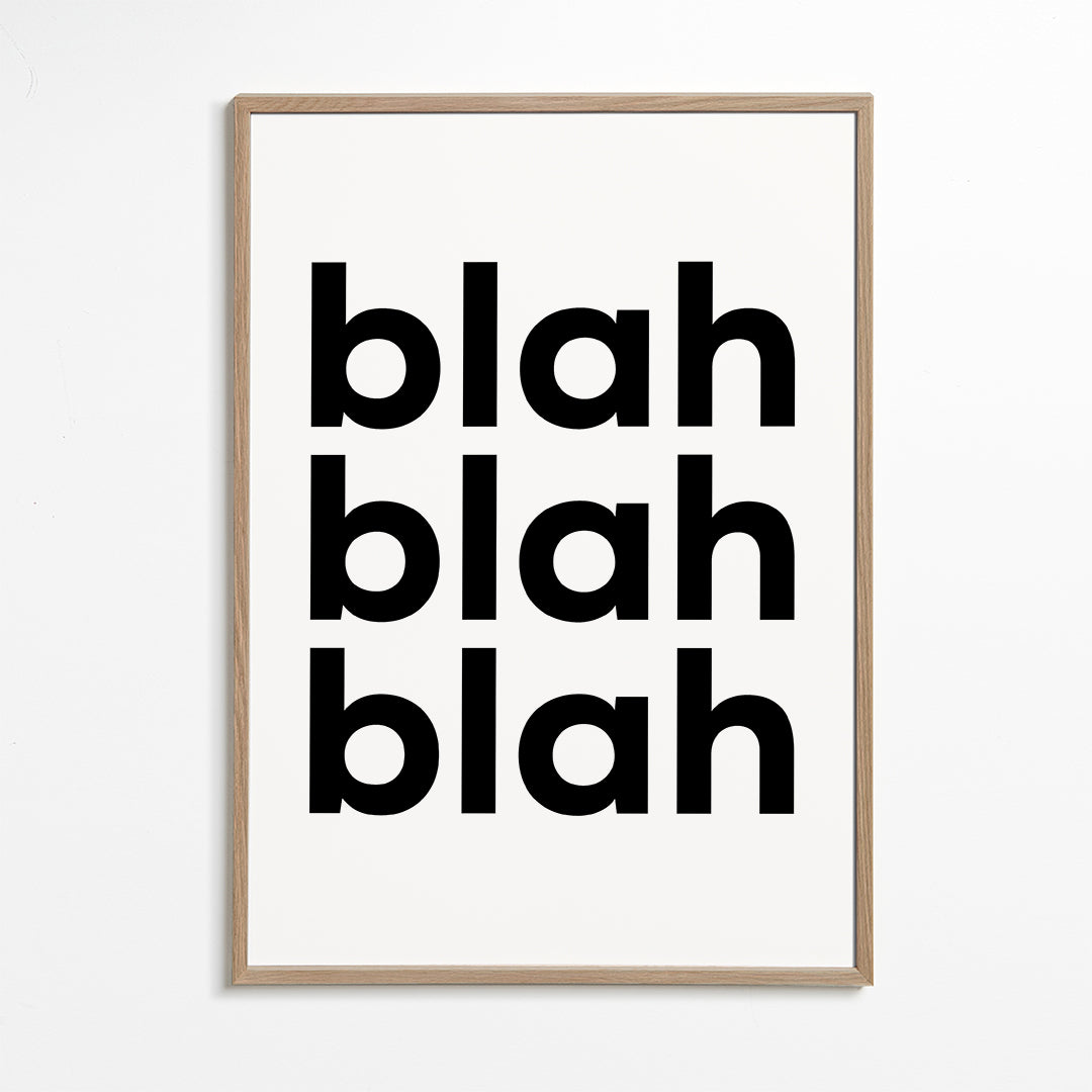 Illustration med fet upprepad text