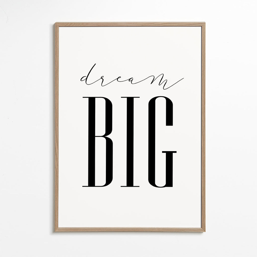 Minimalistisk typografisk affisch med tydligt budskap