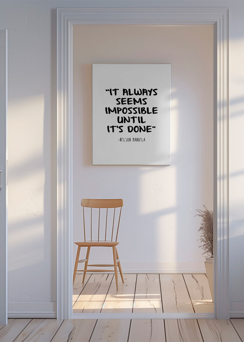 Minimalistisk citat tavla
