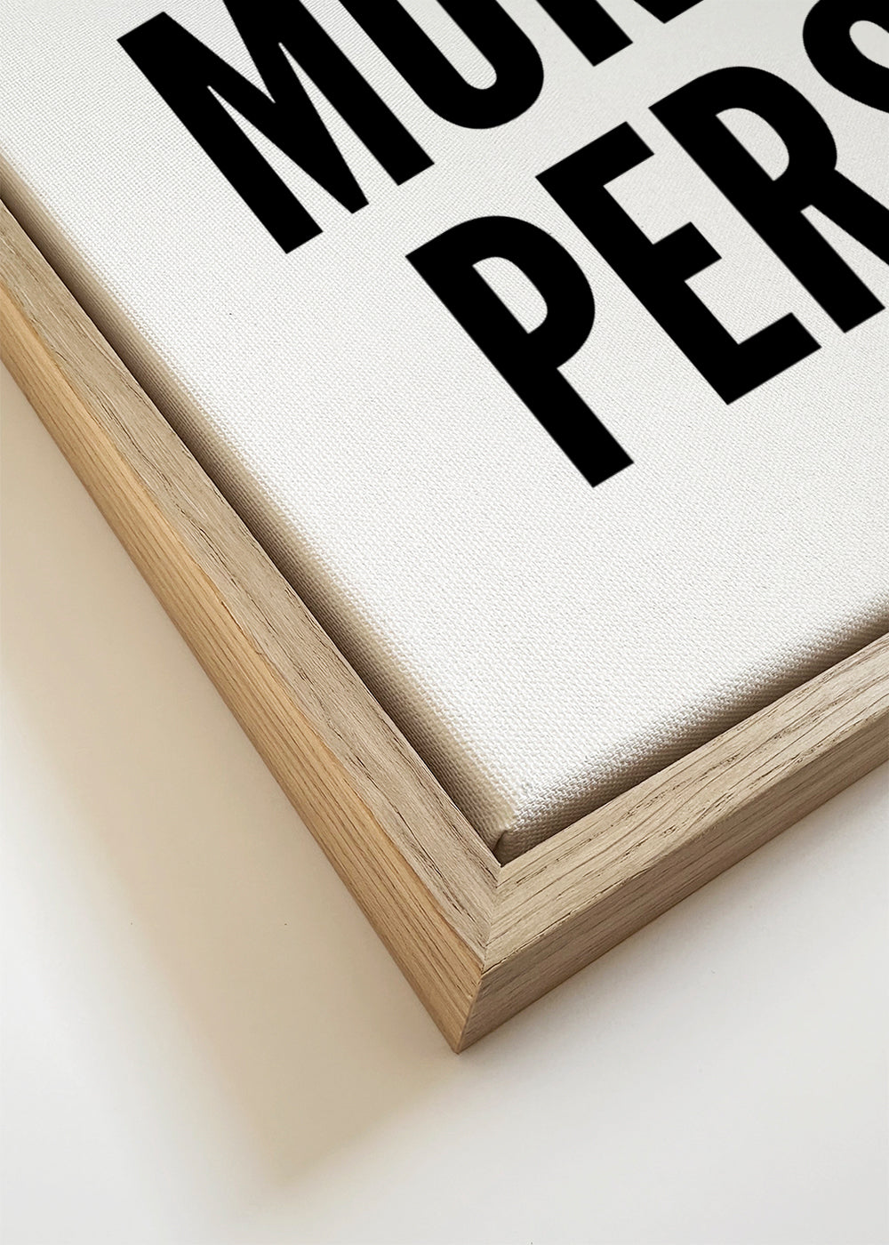 Svartvit konst typografisk I AM NOT A MORNING PERSON
