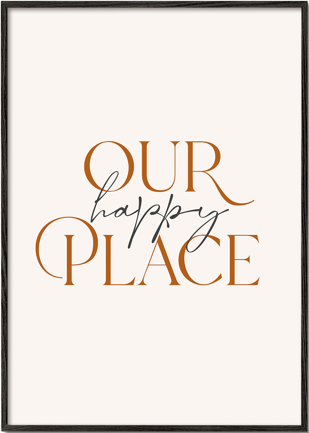 Minimalistisk typografisk poster