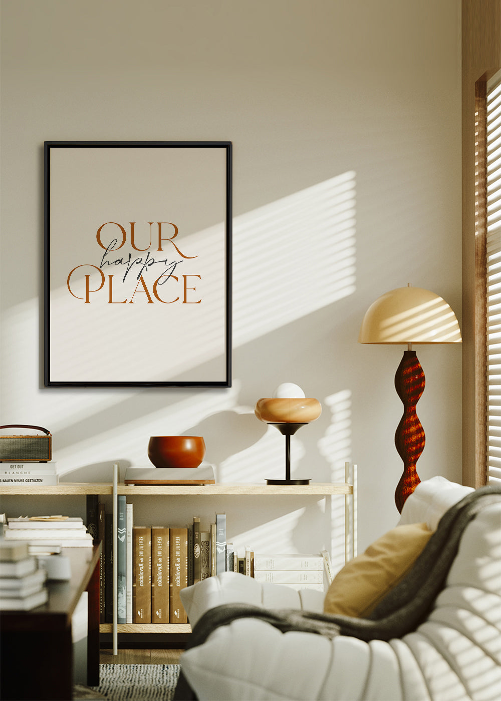 Minimalistisk typografisk poster