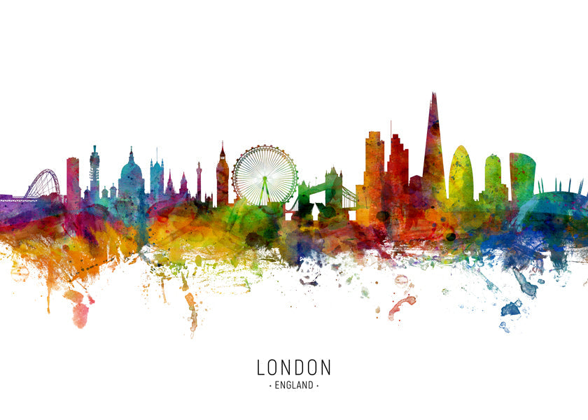 Kökskonst: Londons skyline flerfärgad