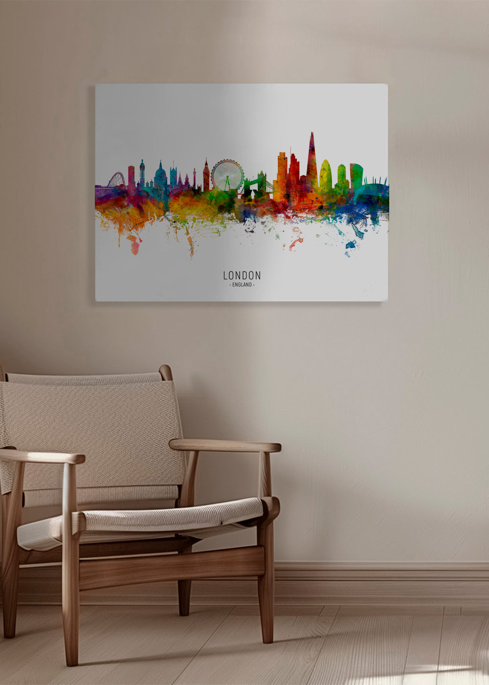 Kökskonst: Londons skyline flerfärgad