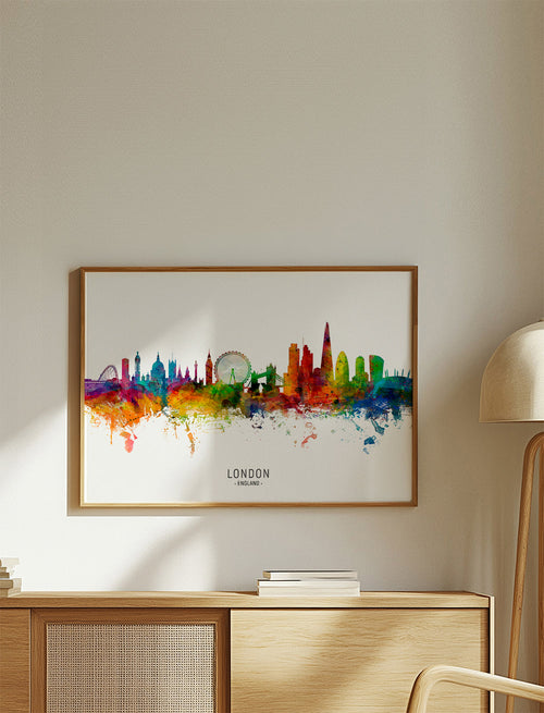 Kökskonst: Londons skyline flerfärgad