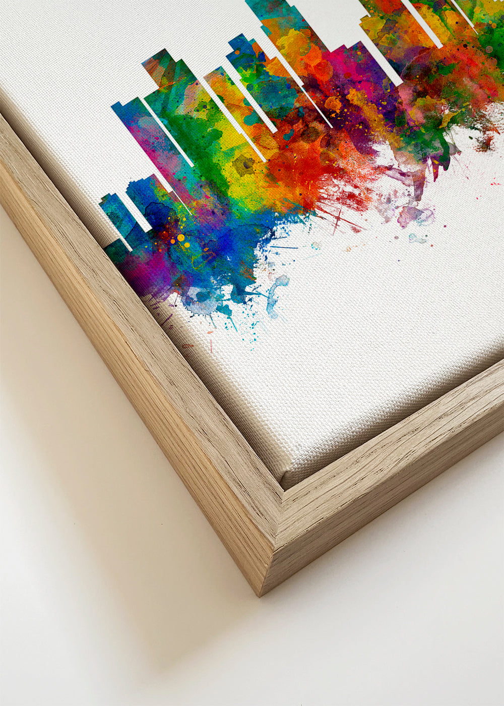 Reseaffisch: Los Angeles skyline i färg
