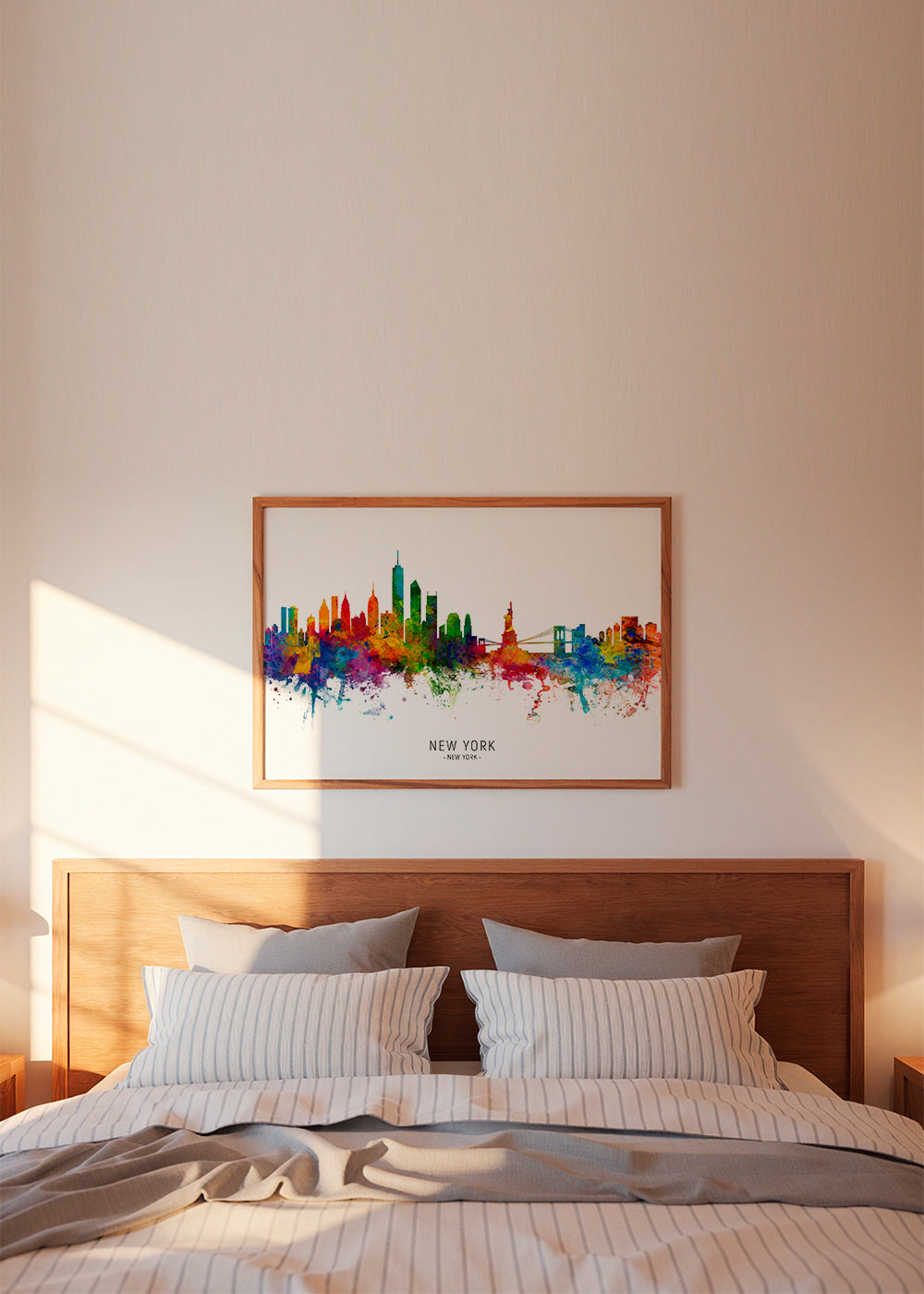 Reseaffisch: New York akvarell