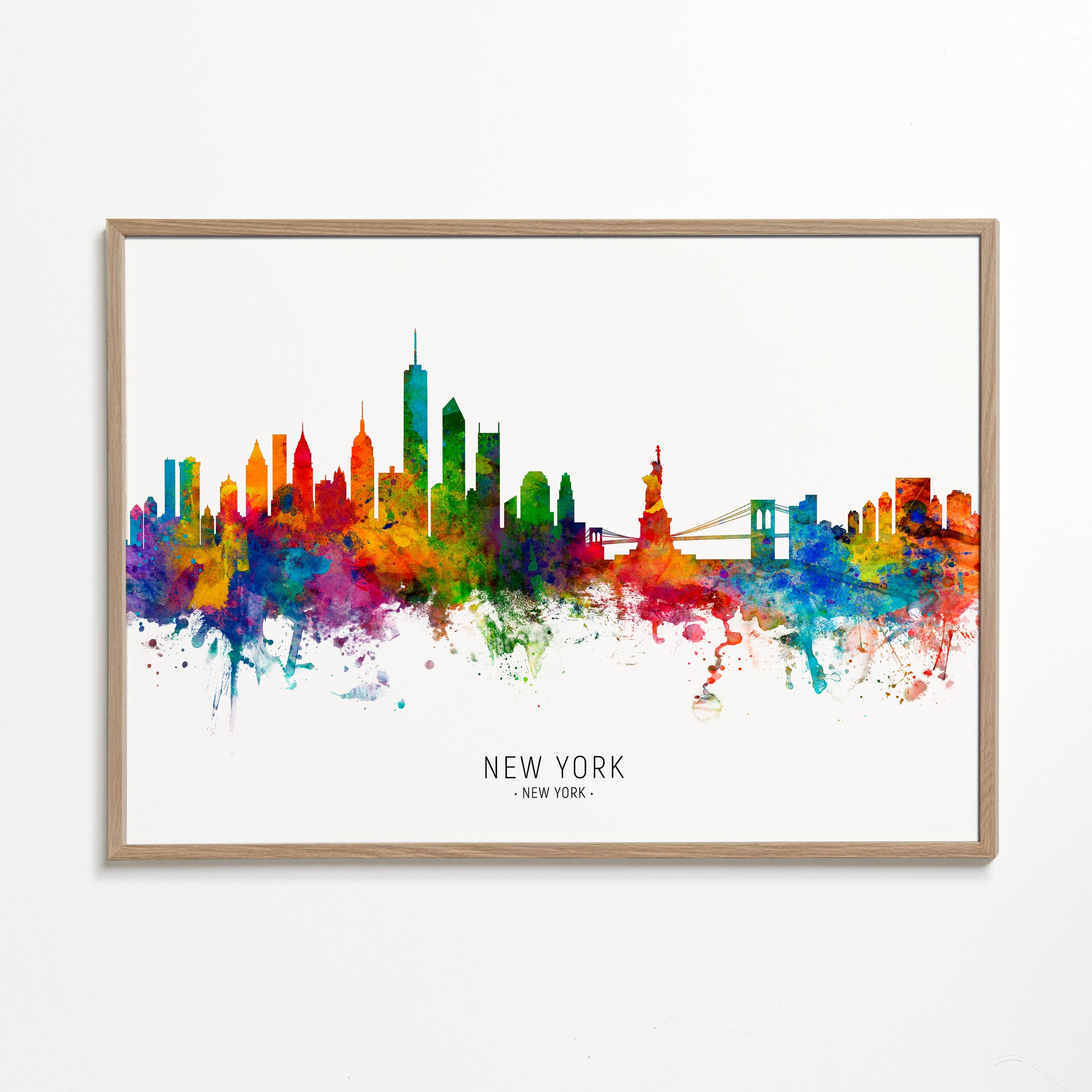 Reseaffisch: New York akvarell