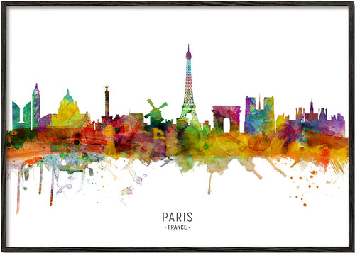 Kökskonst: Paris skyline i akvarell