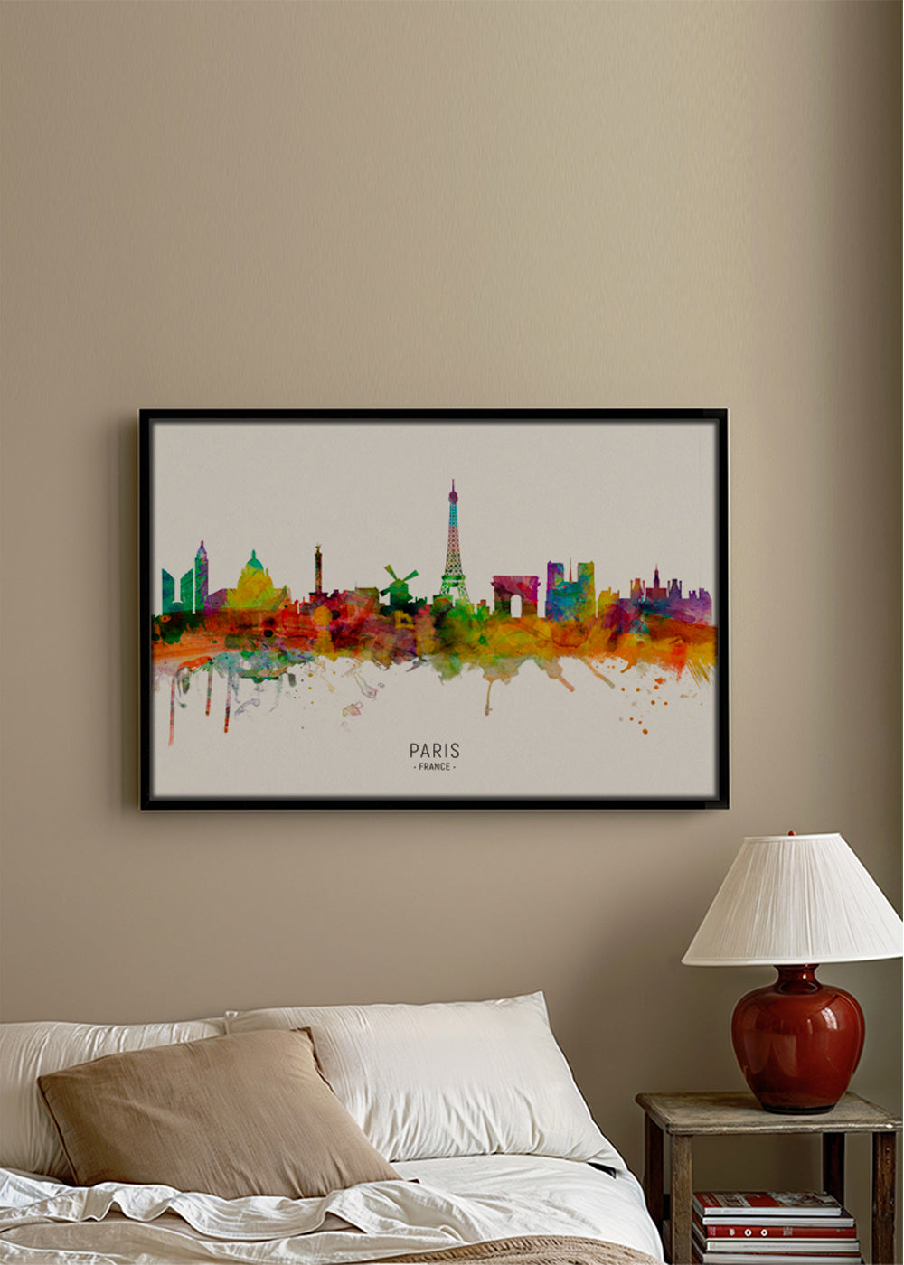 Kökskonst: Paris skyline i akvarell
