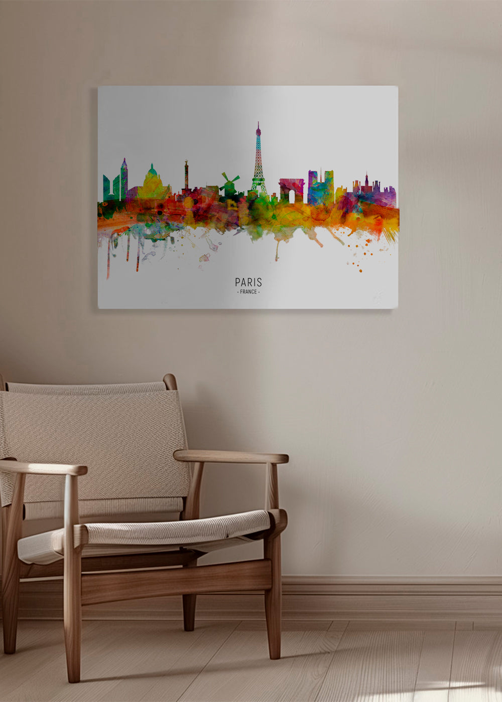 Kökskonst: Paris skyline i akvarell