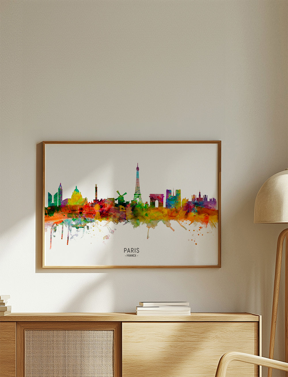 Kökskonst: Paris skyline i akvarell