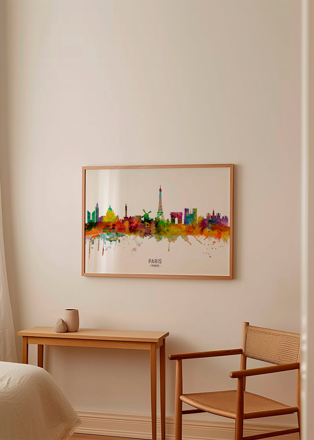 Kökskonst: Paris skyline i akvarell