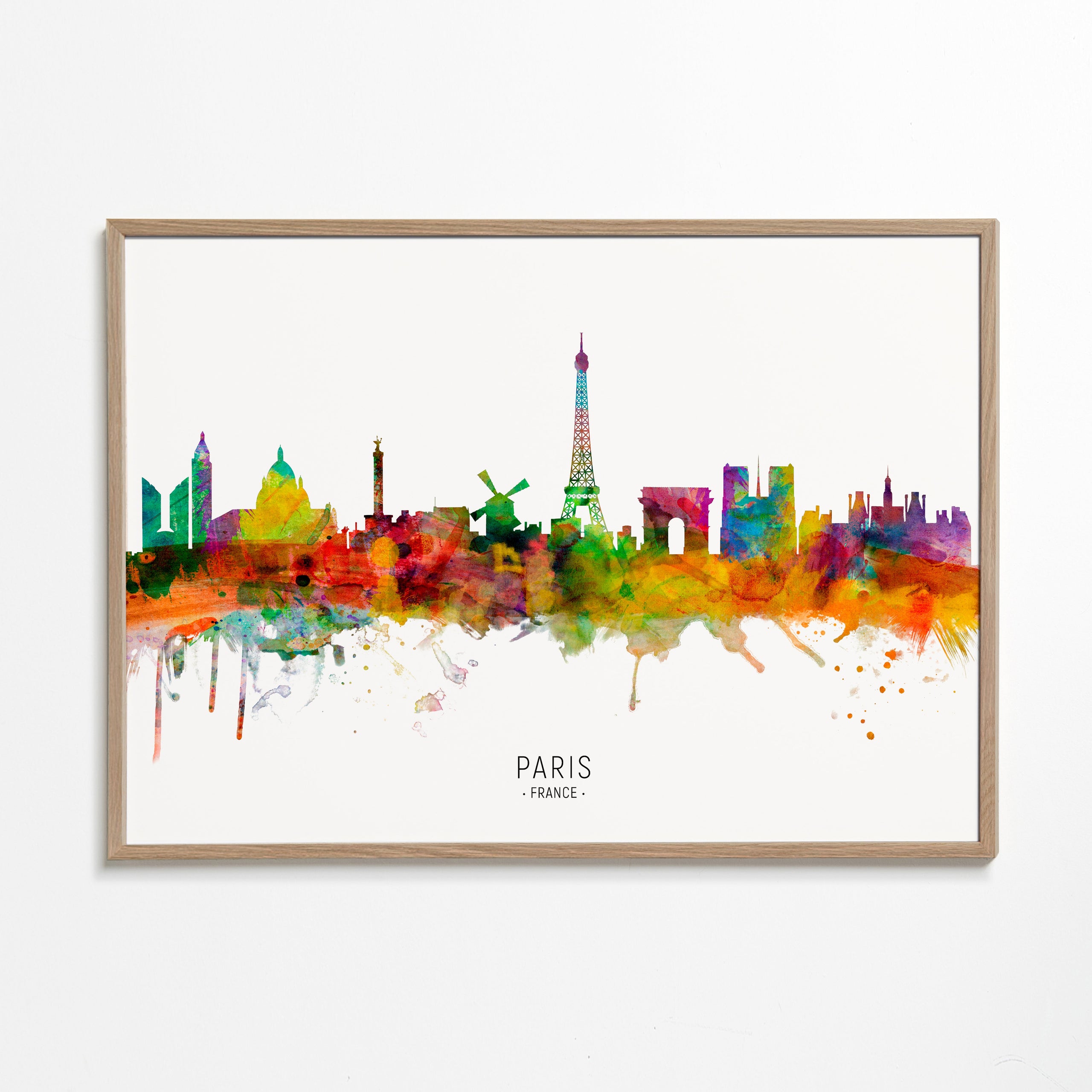 Kökskonst: Paris skyline i akvarell