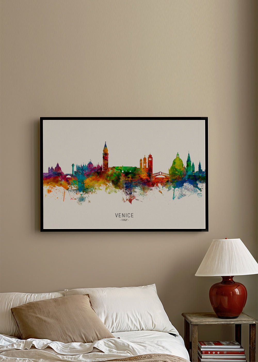 Kökskonst: Venedigs skyline i akvarell