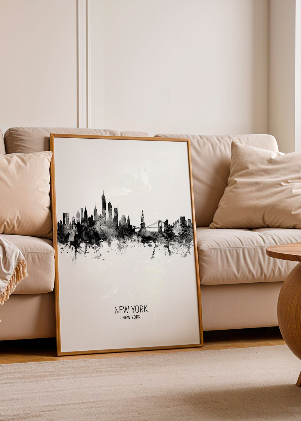 Kökskonst: New York skyline i bläck