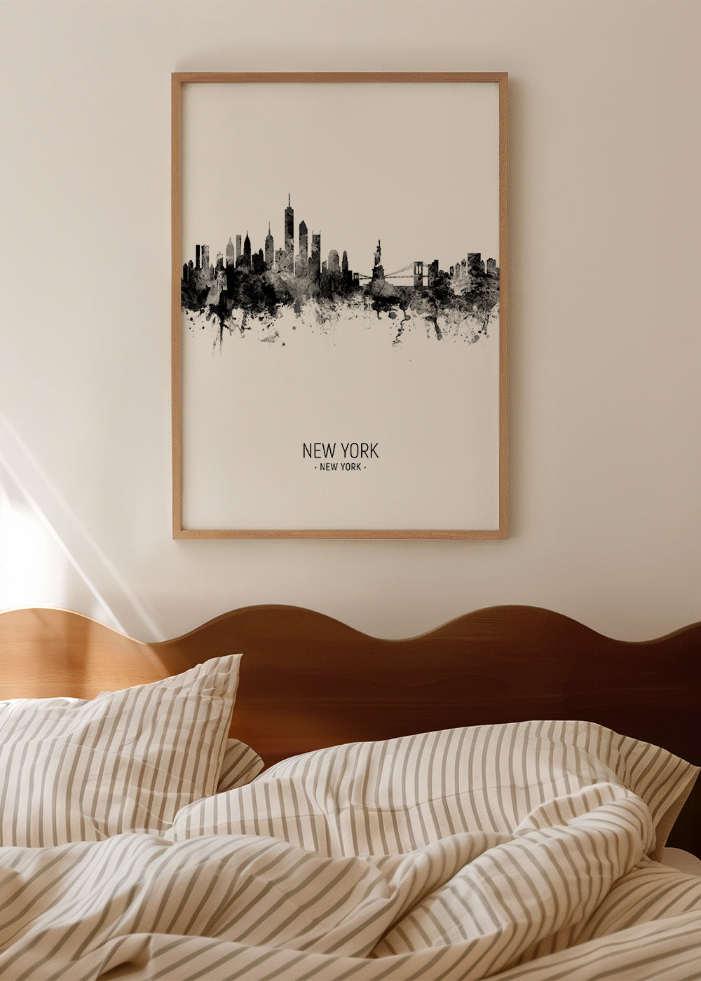 Kökskonst: New York skyline i bläck