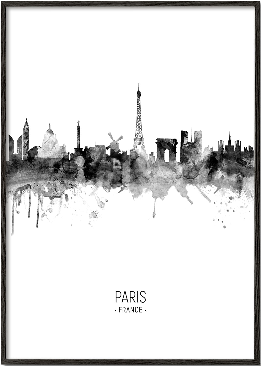 Kökskonst: Paris skyline i bläck