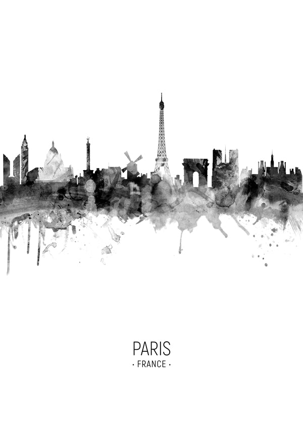 Kökskonst: Paris skyline i bläck
